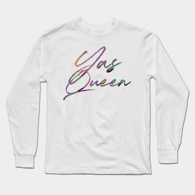 Yas Queen - 90s Style Typography Design Long Sleeve T-Shirt by DankFutura